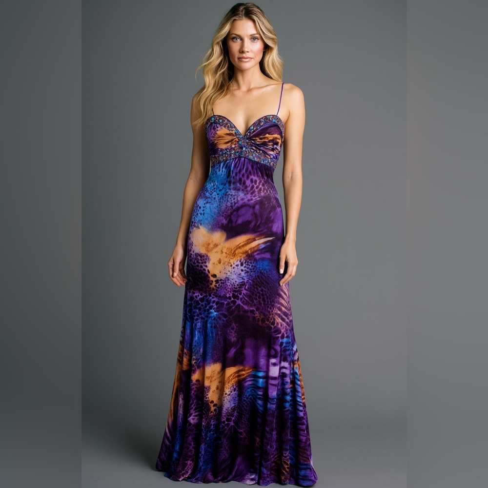 Steppin’ Out by Masquerade Beaded Evening Gown – NWT